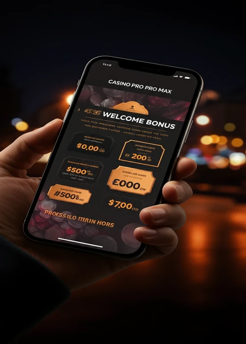 Écran d'accueil de Mafia Casino, mettant en avant le généreux bonus de bienvenue de 100% jusqu'à 500 € et 200 tours gratuits.